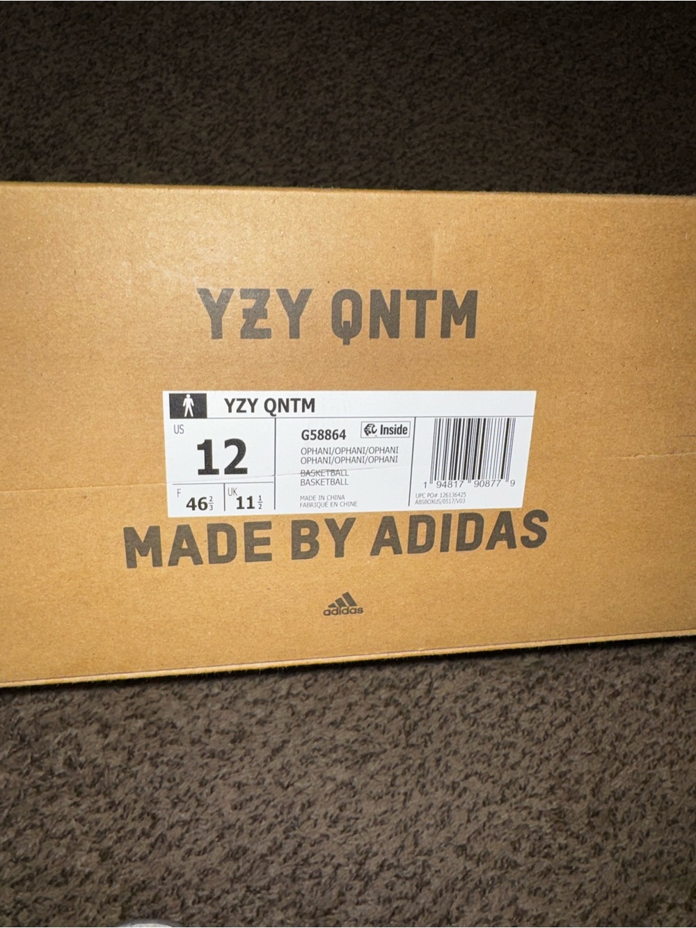 (Preowned) Adidas Yeezy QNTM Ophani Size US 12 - Picture 5 of 16